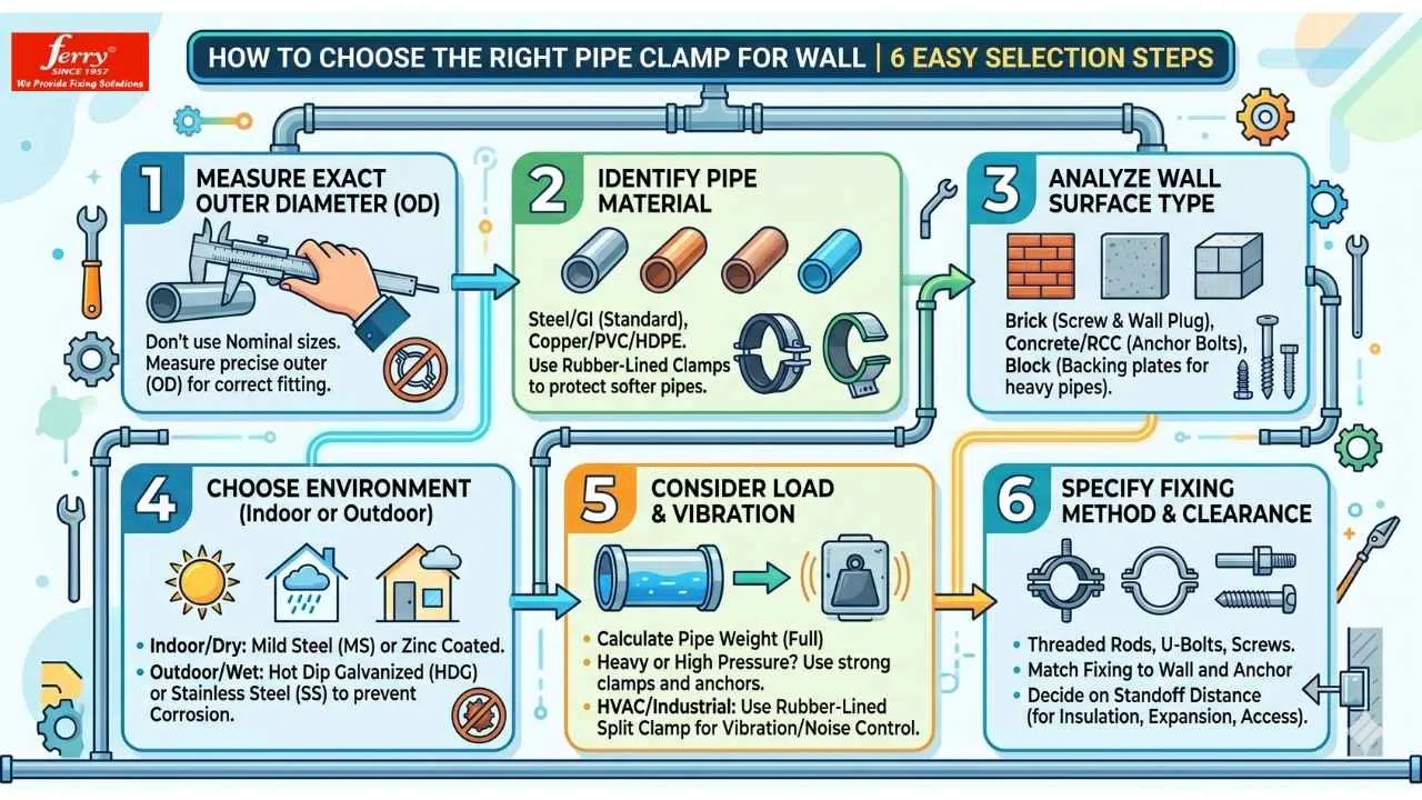 How to choose the right pipe clamp